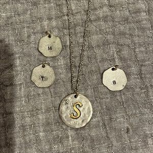 Jewel Kade Initial Necklace and charms